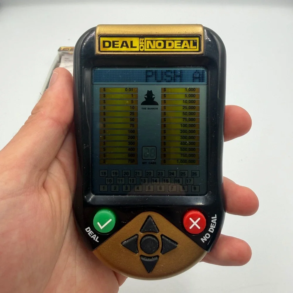 Deal or No Deal Electronic Handheld Game Irwin Toy 2006 w/ Box Tested Works